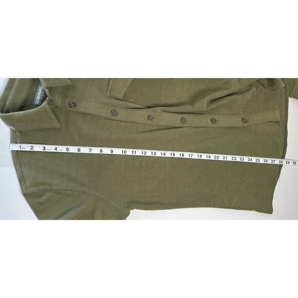 32 Degrees Heat Green Button-Up Shirt Long Sleeve Casual Winter Workwear S - Picture 7 of 9